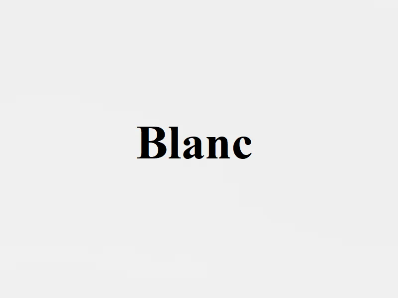 Blanc